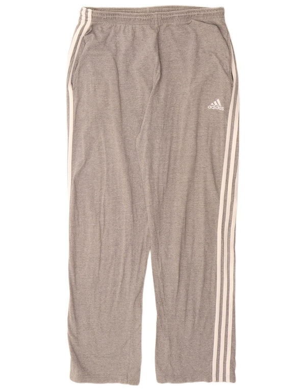 Adidas Pantalon de survêtement pour homme UK 42/44 Large Gris Moucheté Coton