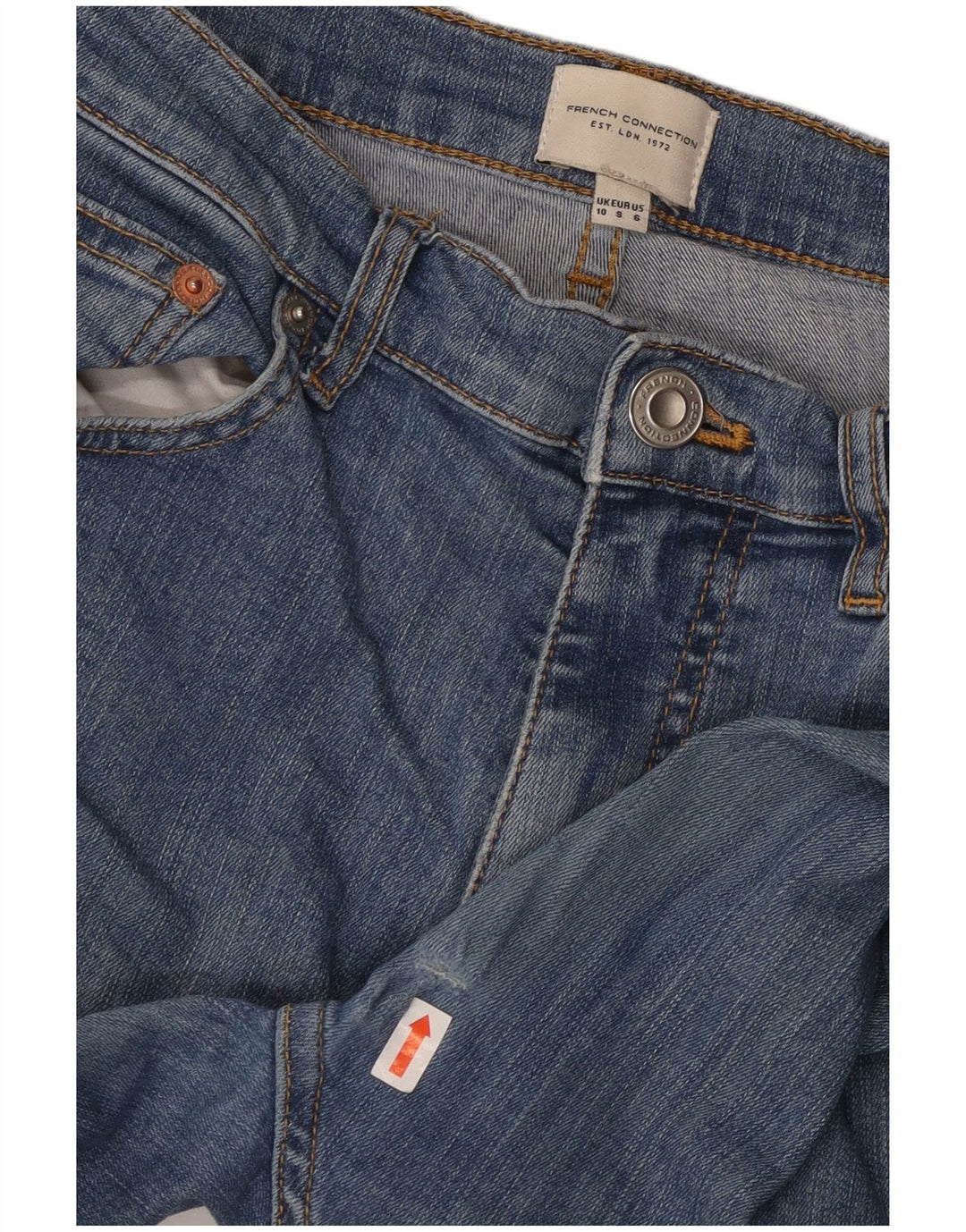 FRENCH CONNECTION Jean skinny pour femme UK 10 Small W28 L30 Bleu