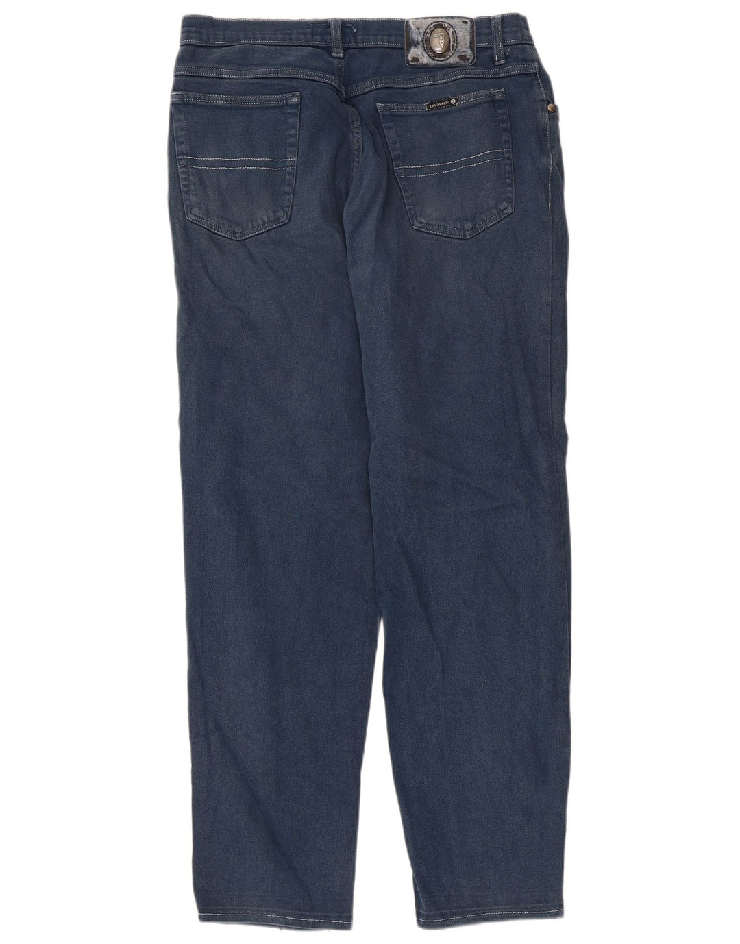 Femme Trussardi Jean Fuselé IT 46 Large W32 L28 Bleu