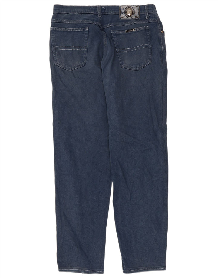 Femme Trussardi Jean Fuselé IT 46 Large W32 L28 Bleu