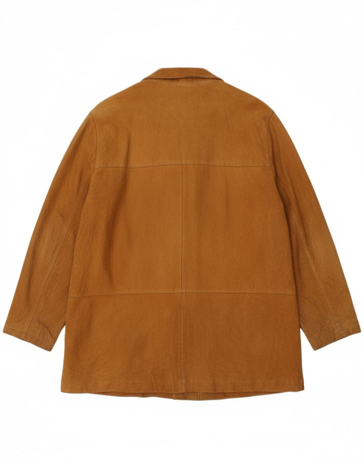 CONBIPEL Womens Suede Jacket IT 50 XL Brown Leather