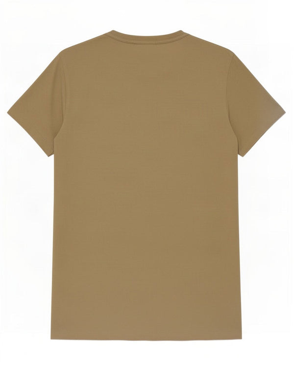 All Saints Mens T-Shirt Top Small Beige Cotton