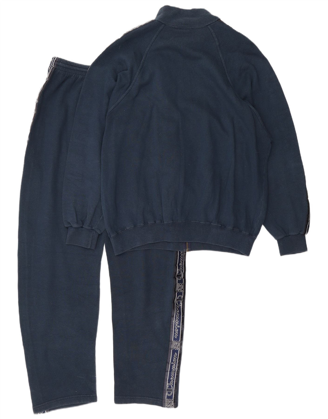Champion Survêtement complet graphique pour homme en coton bleu marine Taille L