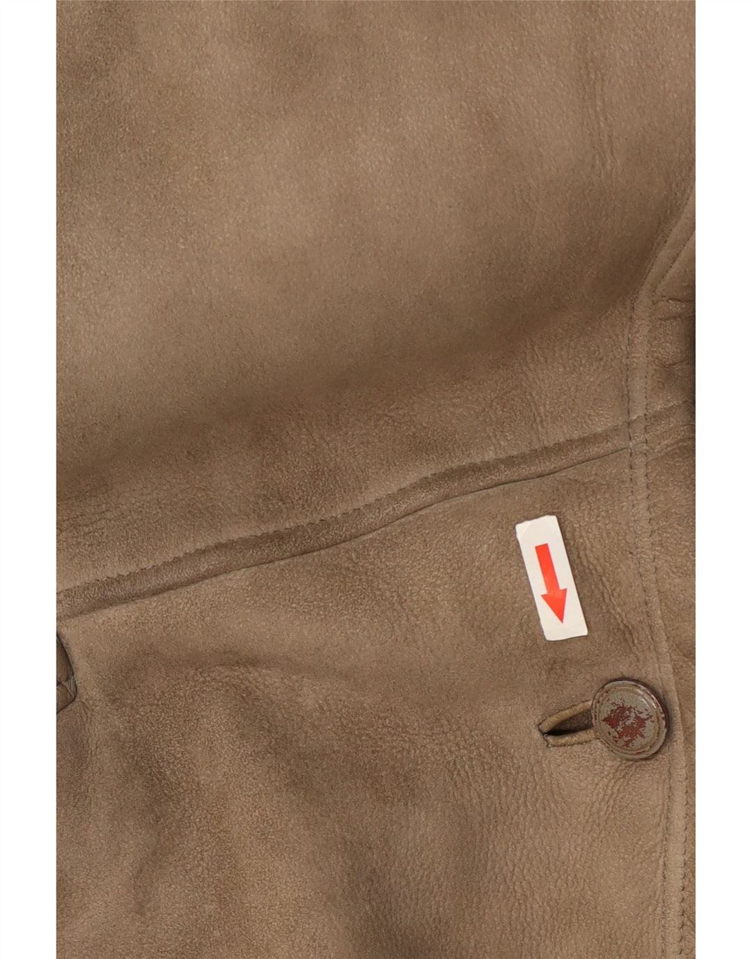 Genny Veste en peau de mouton pour femme US 6 Cuir gris moyen
