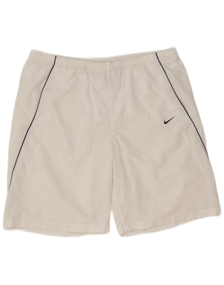 Nike Short de sport pour homme XL Blanc Polyester