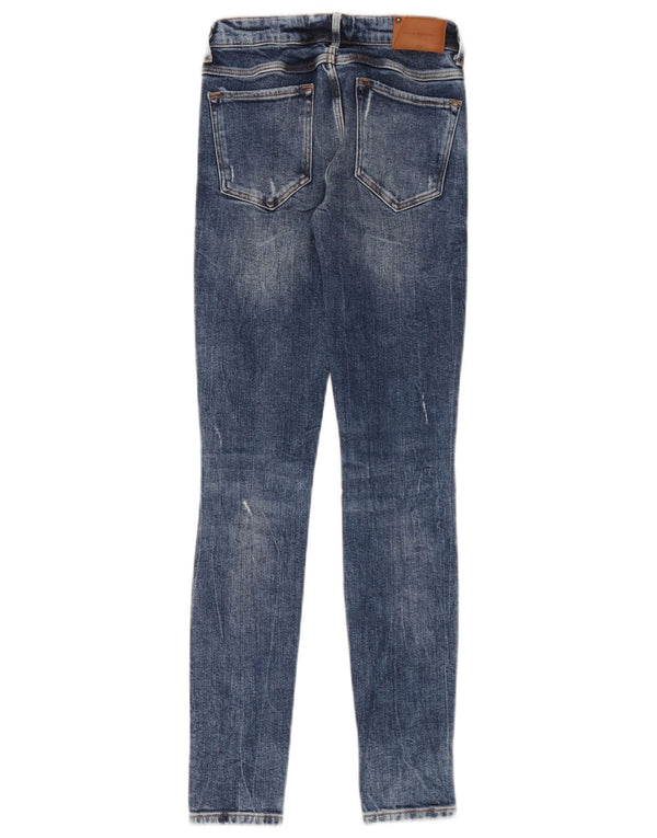Zara Femmes Trafaluc Jean Skinny En Détresse EU 32 2XS W22 L30 Bleu