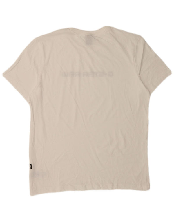 G-Star Homme Graphic T-Shirt Top XL Coton Blanc