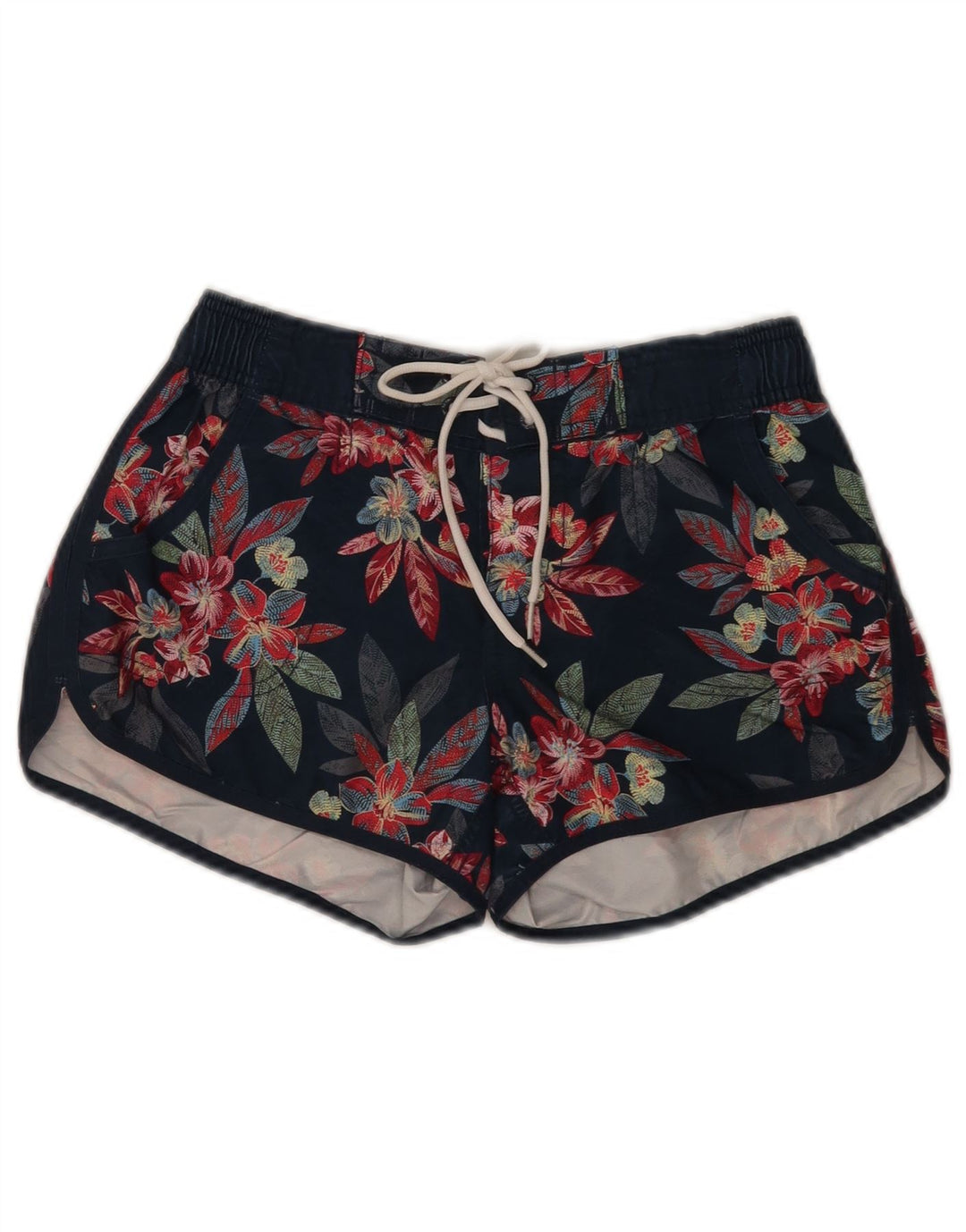 Fat Face Short de Bain Femme UK 8 Petit Bleu Marine Floral Polyester