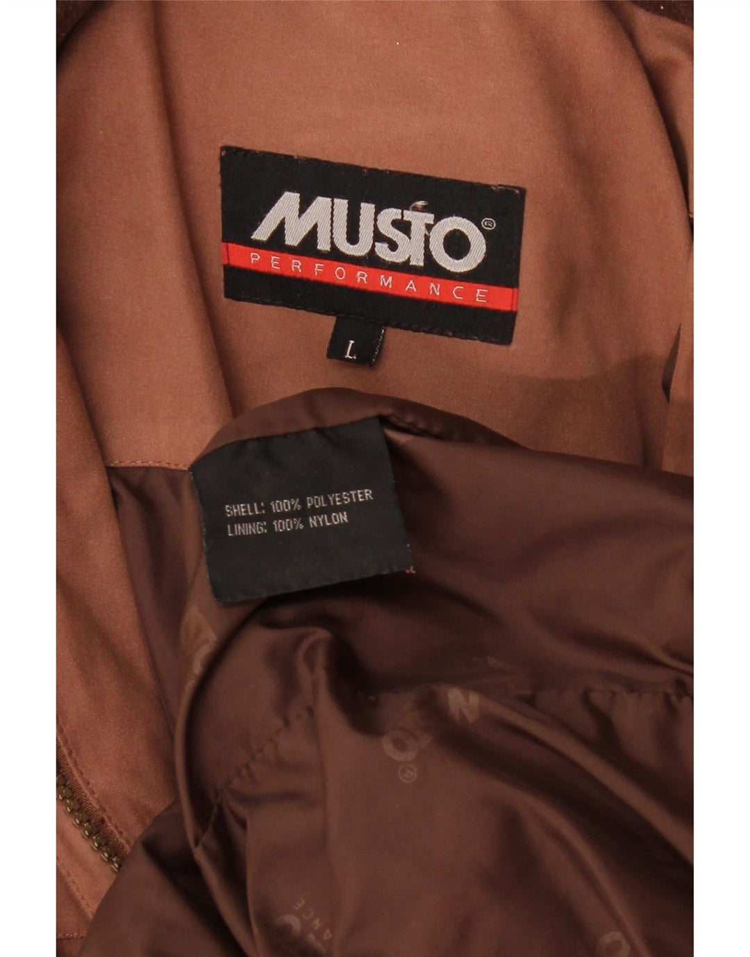 Musto Veste coupe-vent pour homme UK 40 Large Marron Polyester