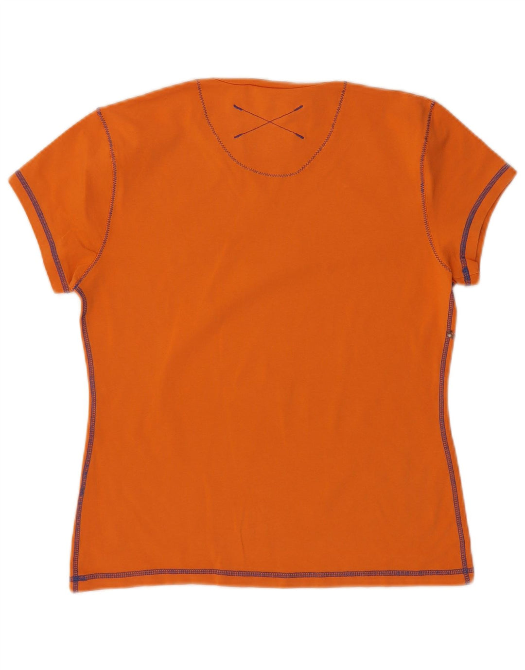 SERGIO TACCHINI T-Shirt Femme Top UK 18 XL Orange Coton