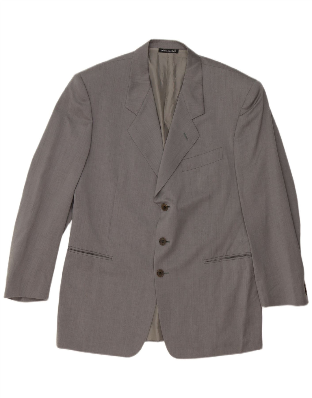 PAL ZILERI Veste Blazer 3 Boutons Homme IT 50 Grande Laine Vierge Grise