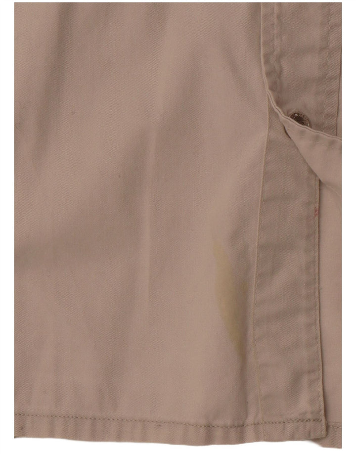 VINTAGE Chemise sans manches homme grand coton beige