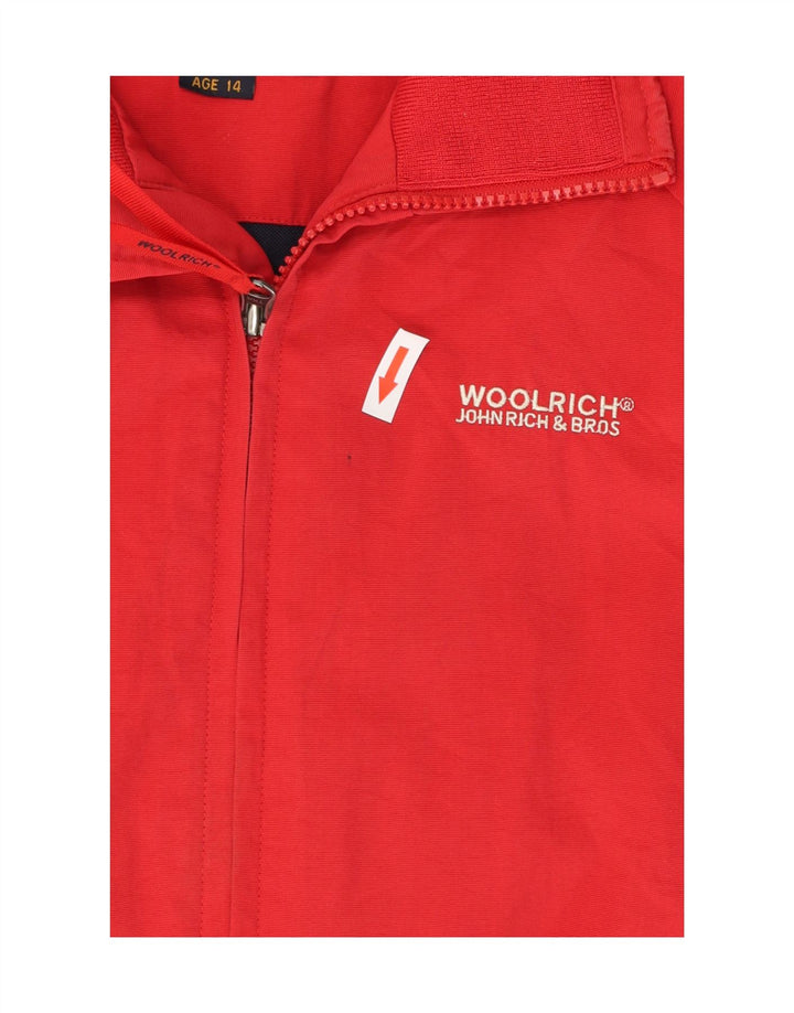 Woolrich Bomber Garçon 13-14 ans Rouge Polyester