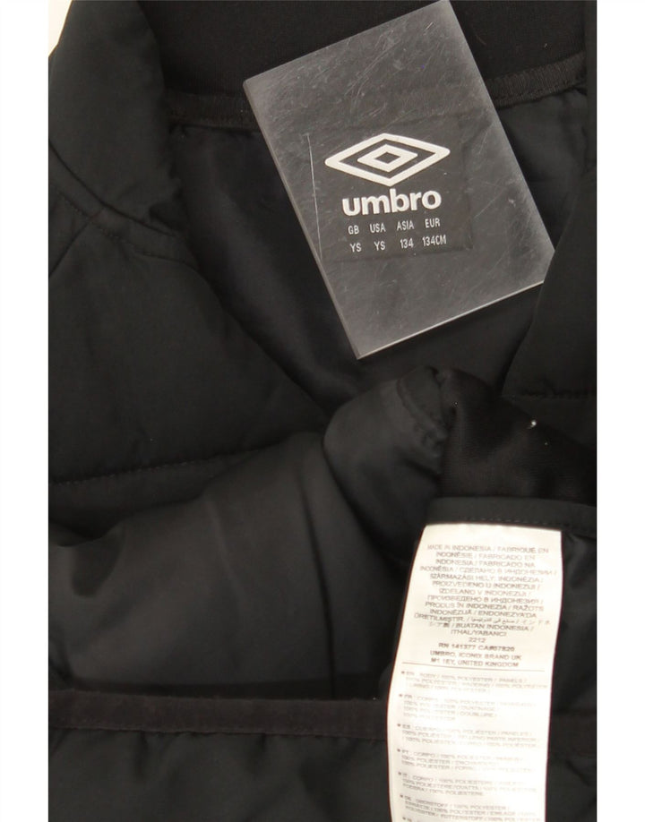 UMBRO Veste matelassée Ireland pour filles 8-9 ans Small Noir Polyester