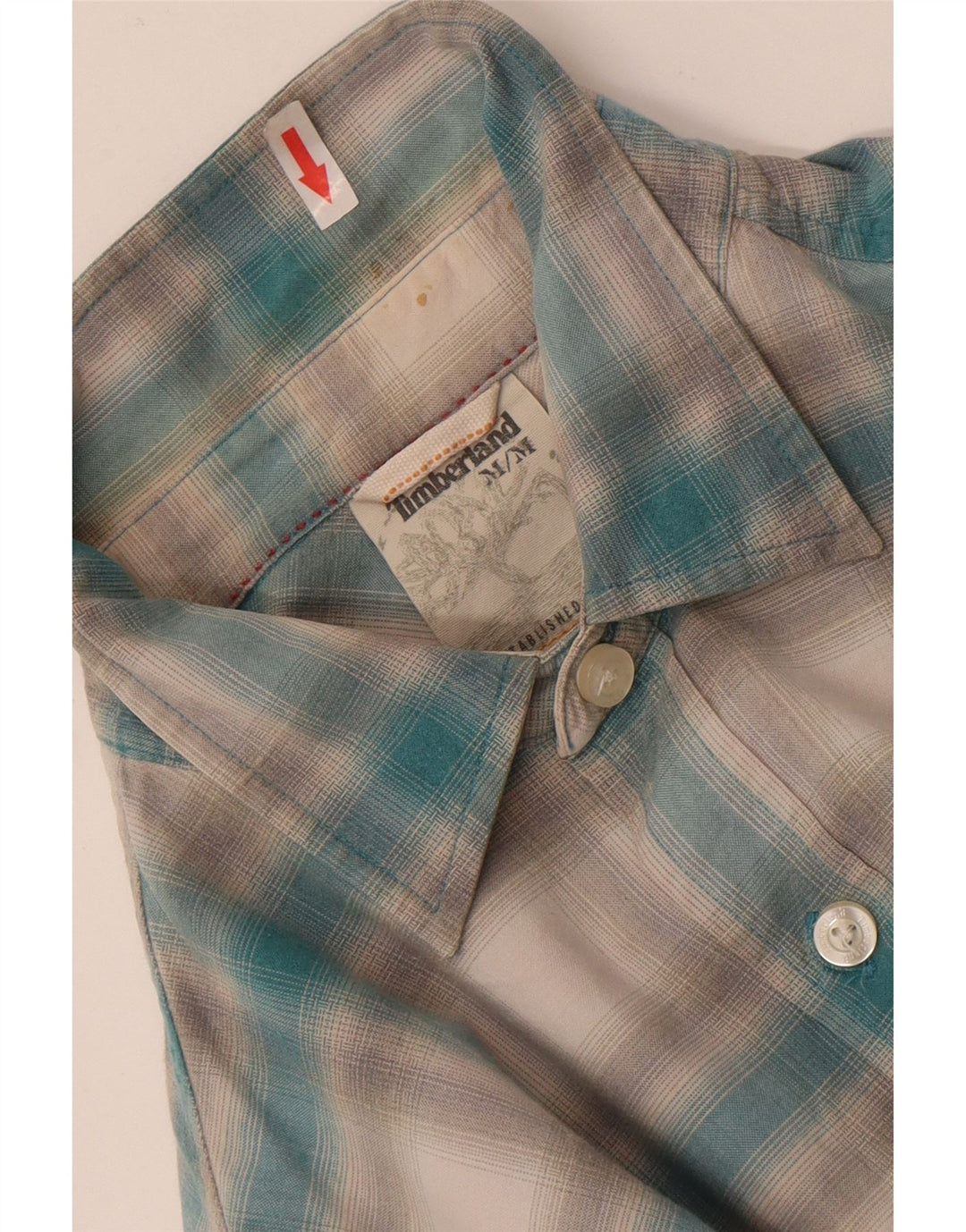 Timberland Chemise Homme Bleu Moyen Carreaux Coton