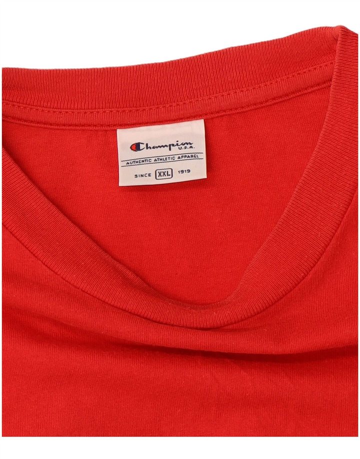 CHAMPION T-Shirt Graphique Homme 2XL Rouge
