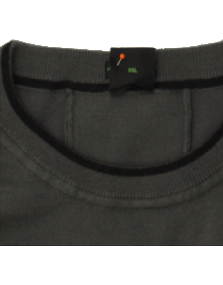 HUGO BOSS Womens Sweatshirt Jumper UK 20 2XL Grey Polyester Vintage Hugo Boss and Second-Hand Hugo Boss from Messina Hembry 