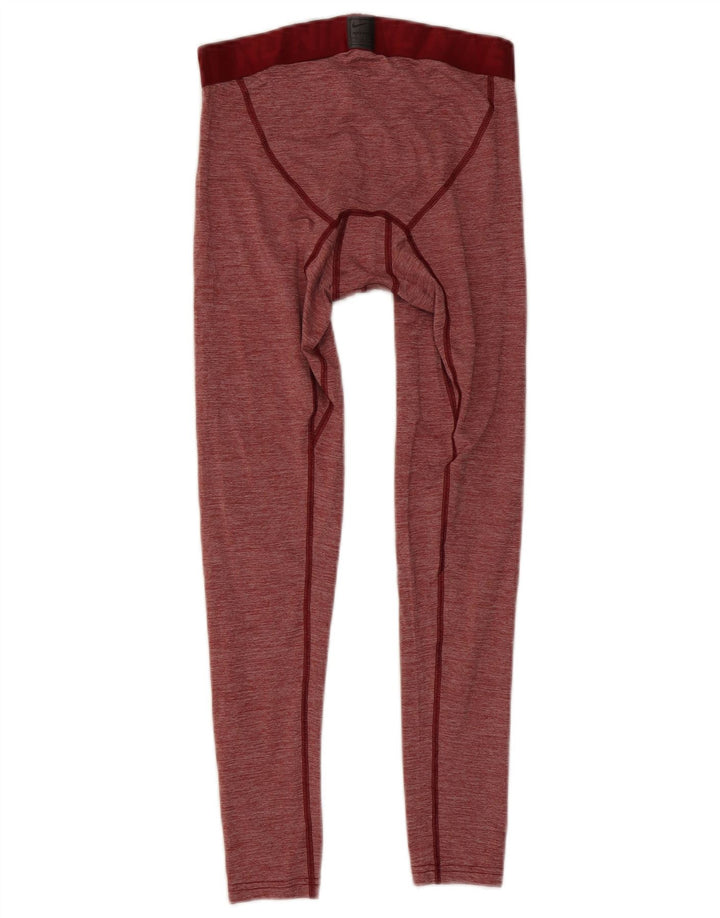 Nike Legging court Dri Fit pour homme en polyester moucheté rouge moyen