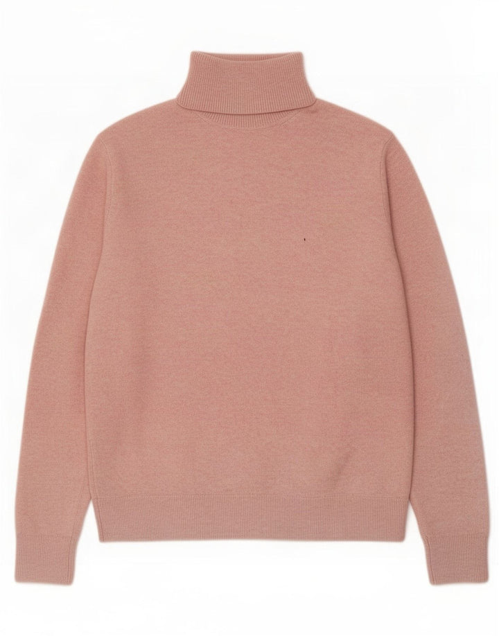 Marks & Spencer Pull col roulé pour femme UK 10 Petit Rose Polyester