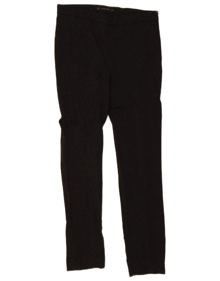 Zara Pantalon Chino Slim Femme Moyen W28 L28 Noir