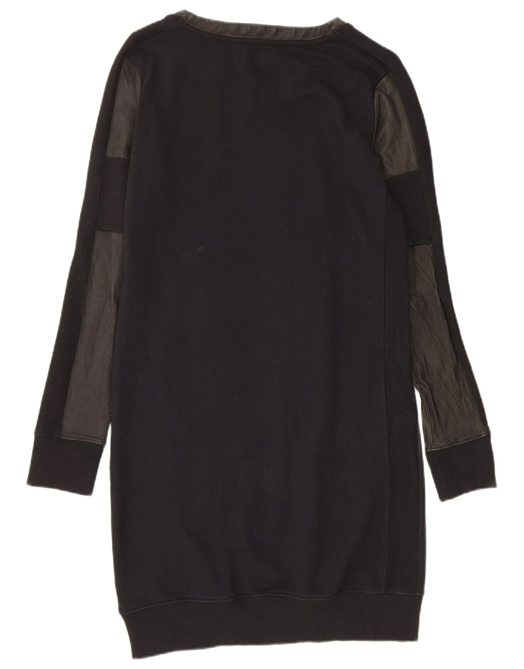 DIESEL Robe pull pour femme UK 42 en coton color block noir moyen