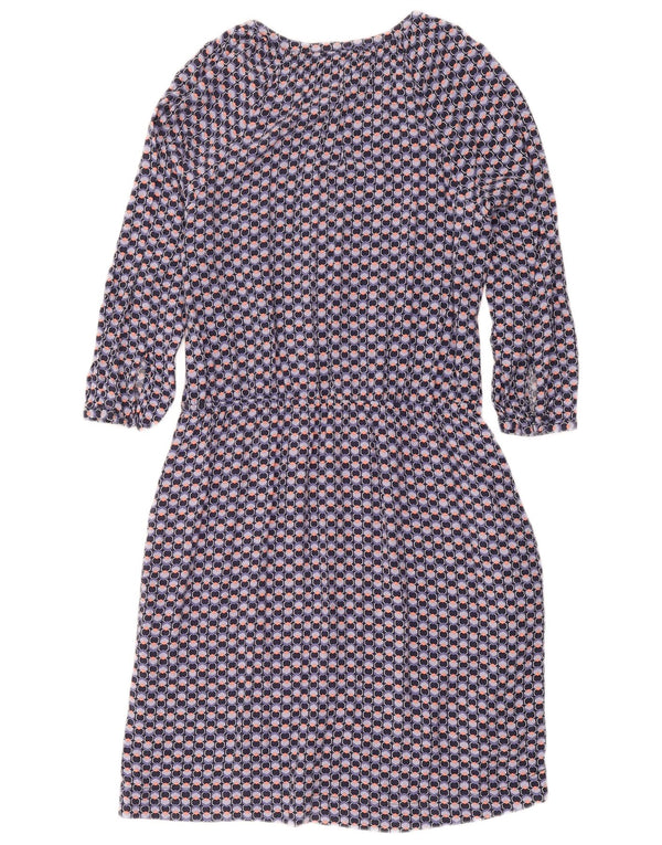 Crew Clothing Robe fourreau pour femme UK 42 Bleu marine moyen géométrique