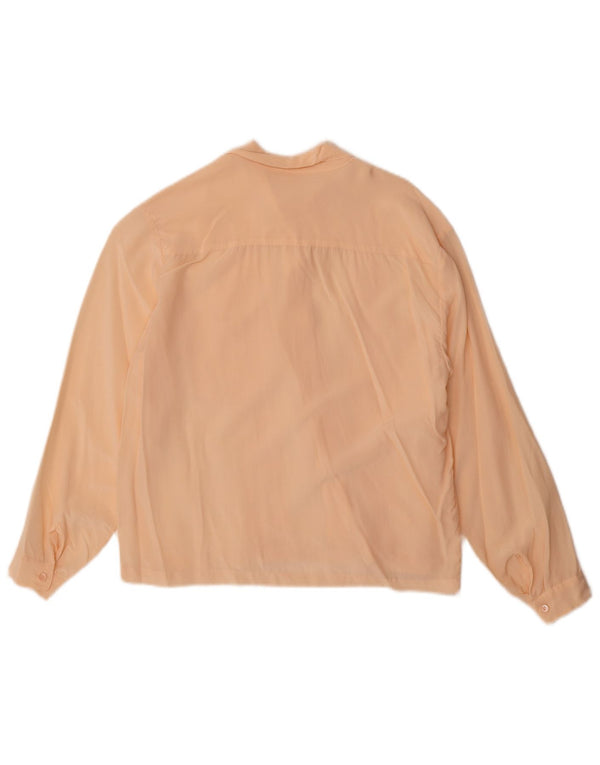Chemisier chemise femme vintage UK 14 Grand Rose