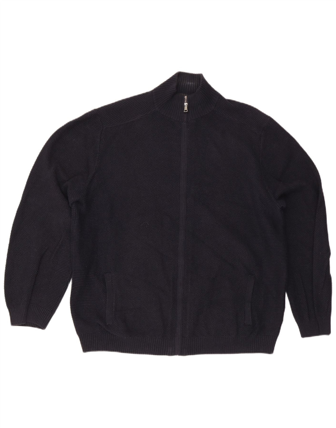 Marks & Spencer Cardigan pour homme en coton bleu marine 2XL
