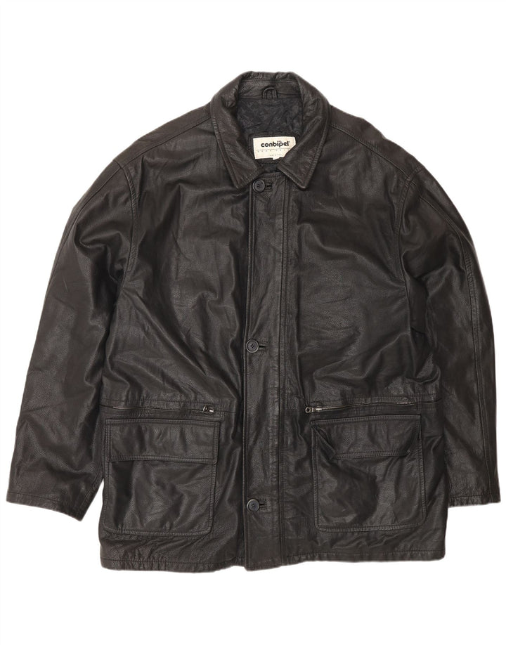 Conbipel Veste en Cuir Homme IT 56 2XL Cuir Noir