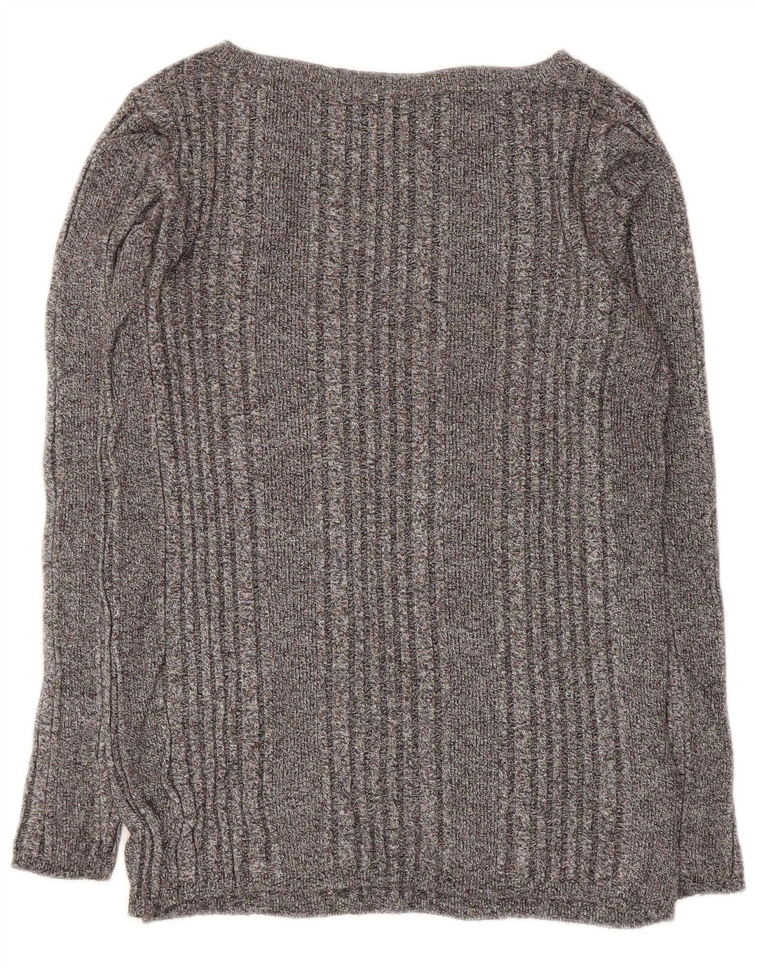 Marks & Spencer Pull col bateau pour femme UK 12 Gris moyen moucheté