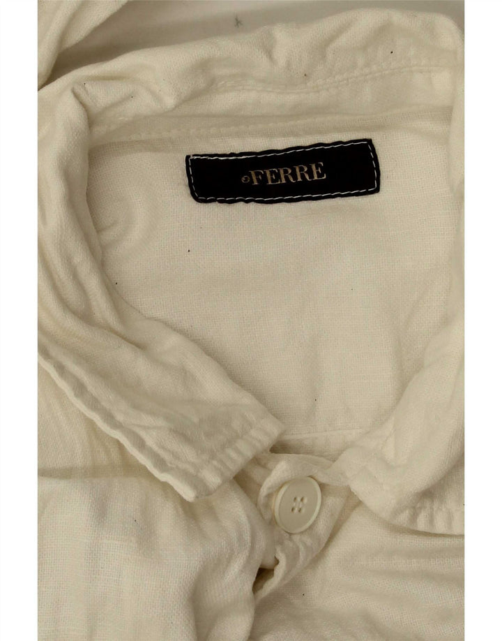 Ferre Chemise Militaire Homme Blanc Moyen