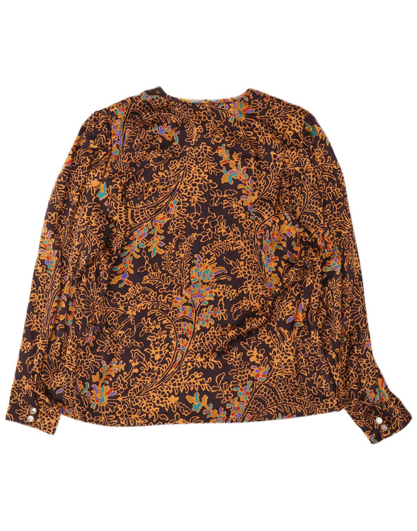 Domina Chemisier Femme IT 48 XL Marron Floral Soie