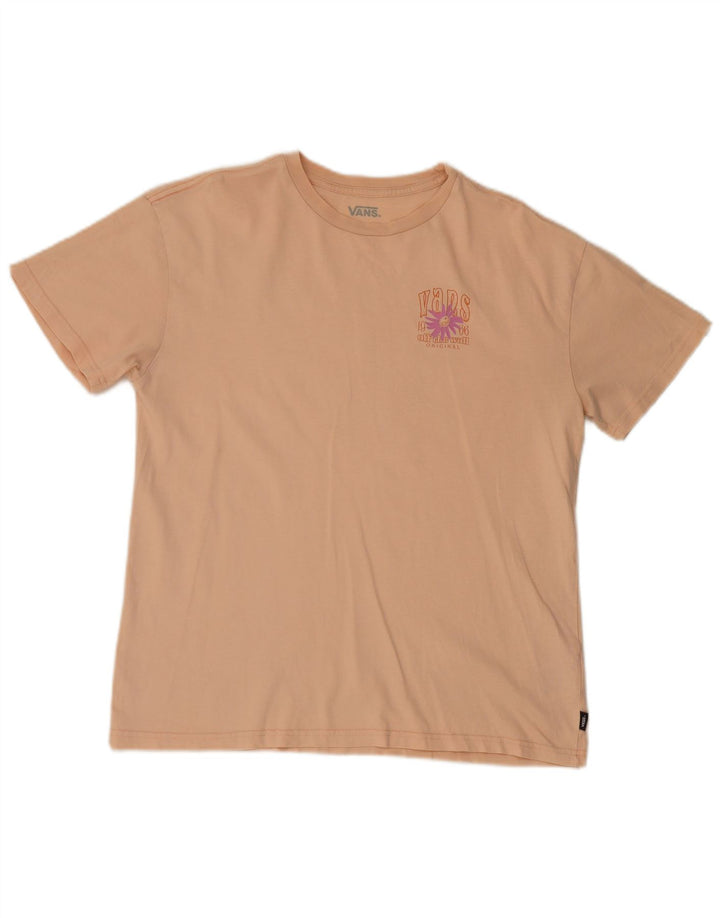 Vans T-Shirt Graphique Homme Rose Moyen Coton