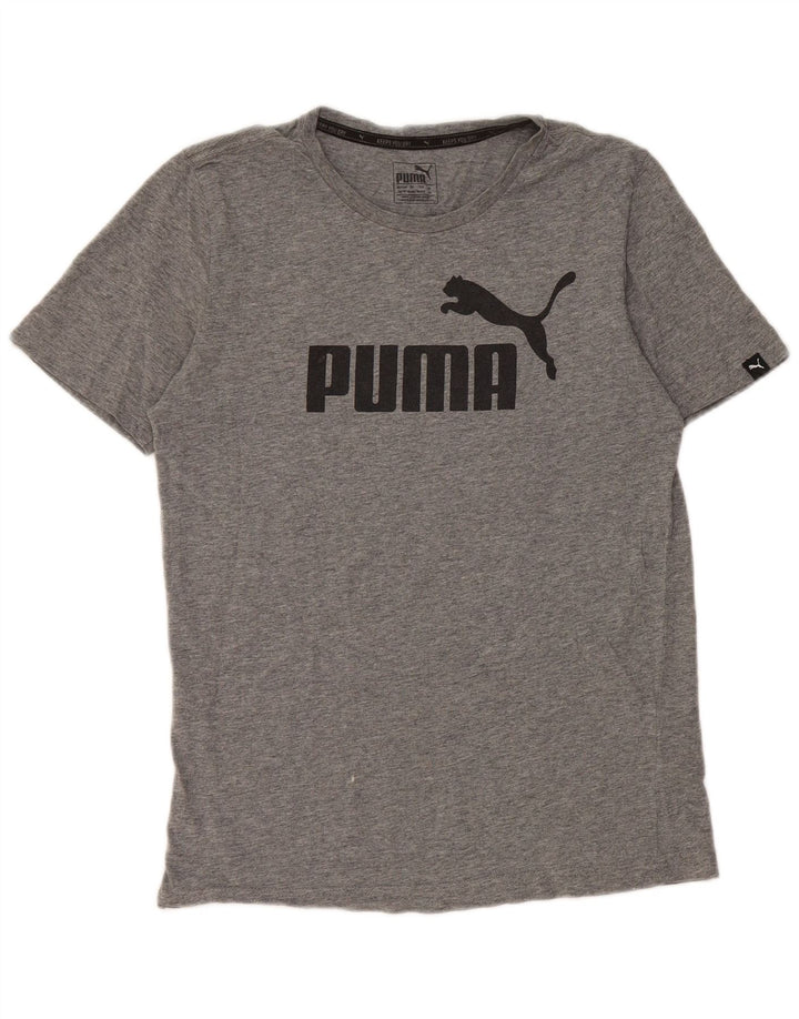 Puma T-Shirt Graphique Top XS Homme Gris Coton