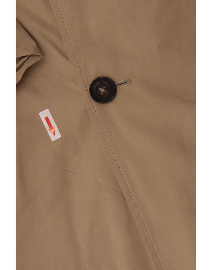 Zara Trench Homme UK 38 Polyester Beige Moyen