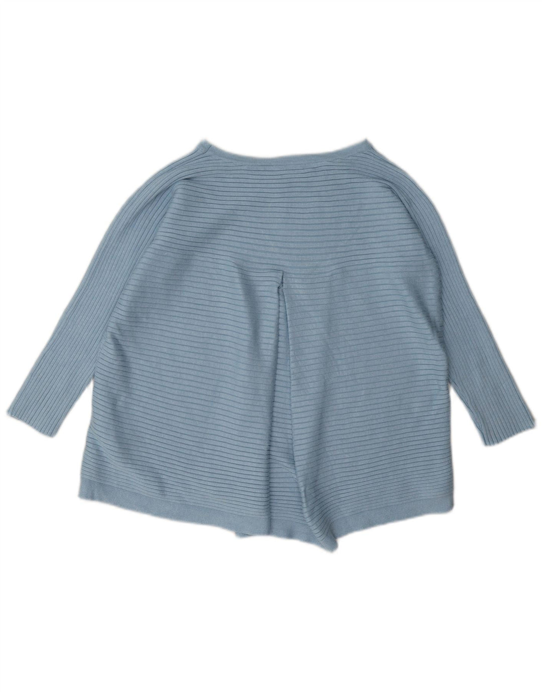 Phase Eight Haut Régulier Femme Manches 3/4 UK 14 Grande Viscose Rayée Bleue