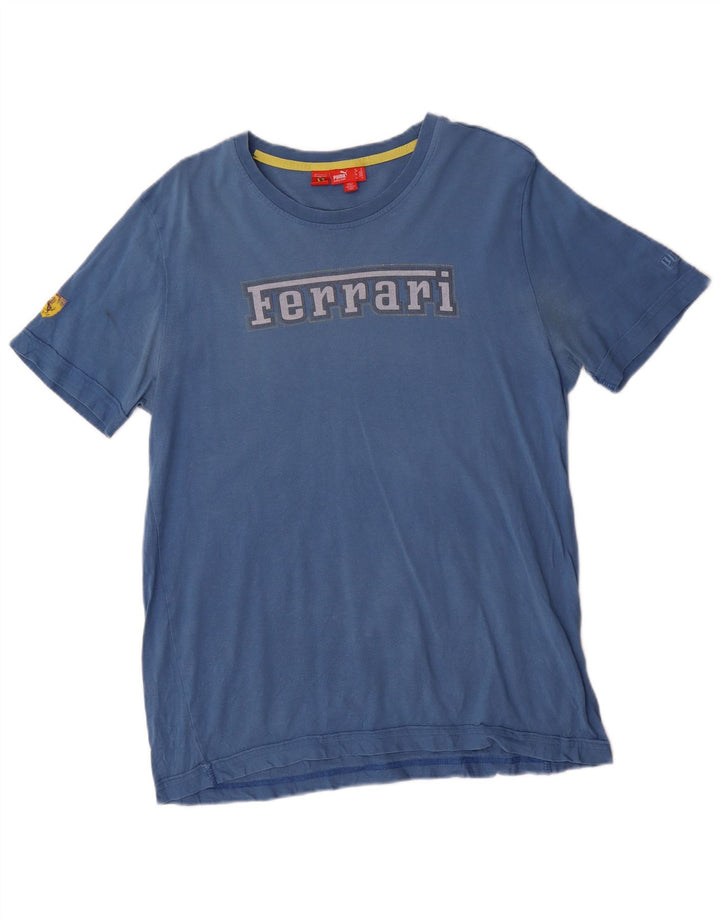 Puma Tee-Shirt Ferrari Graphic Homme Bleu Moyen