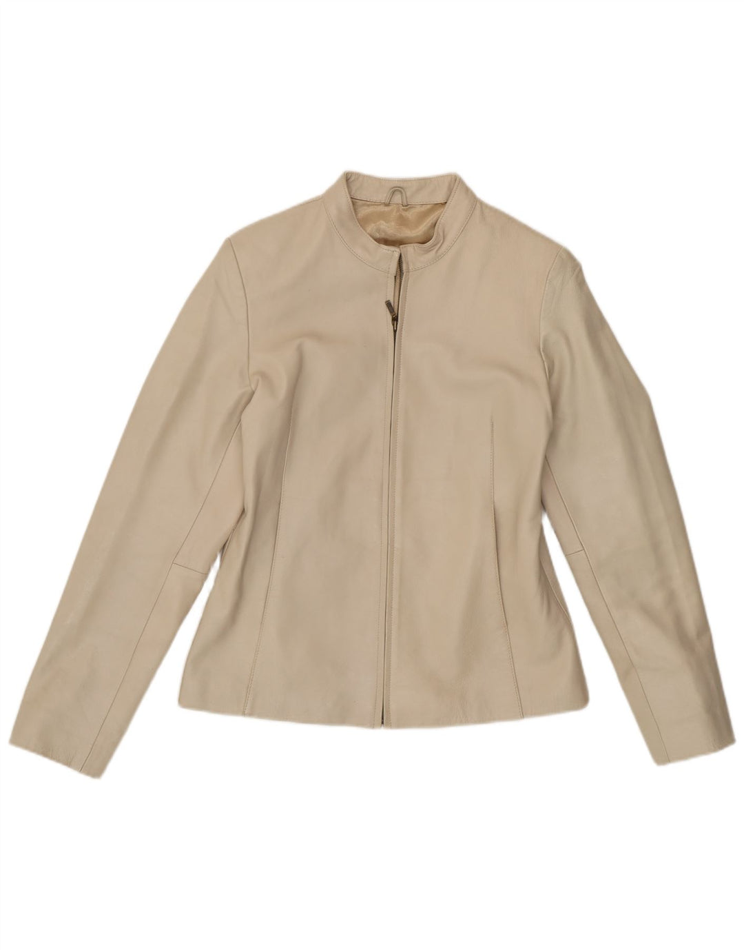Veste en cuir pour femme St. Bernard UK 12 Cuir beige moyen