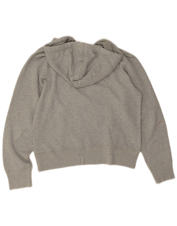 Champion Pull à capuche surdimensionné graphique pour femme UK 10 Small Gris Coton