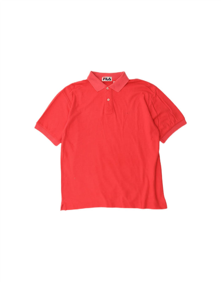 FILA Mens Polo Shirt IT 46 Small Red