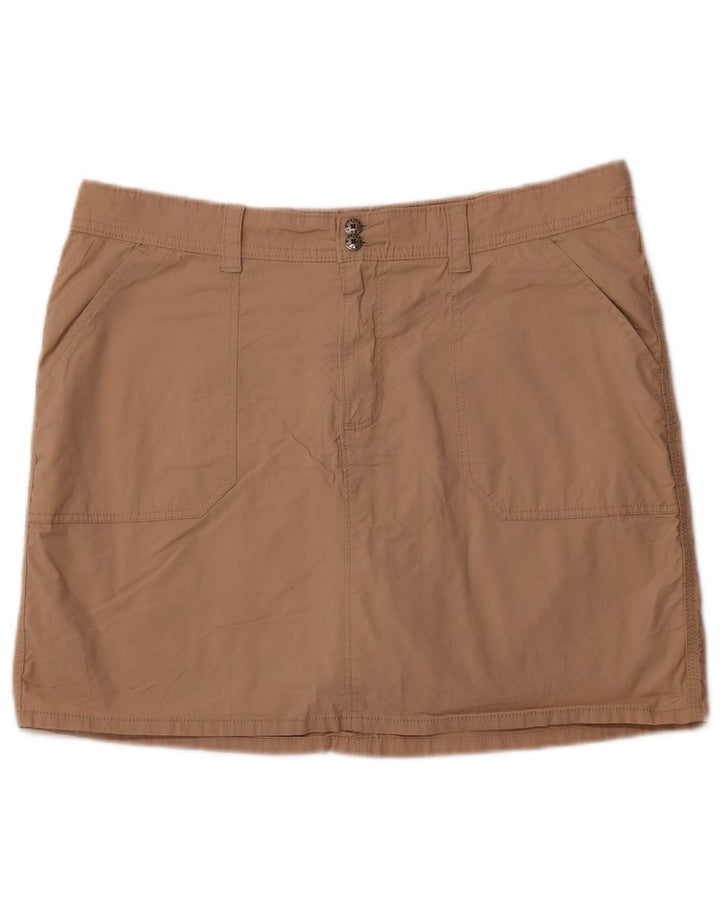 LEE Mini jupe-short pour femme US 16 2XL en coton marron