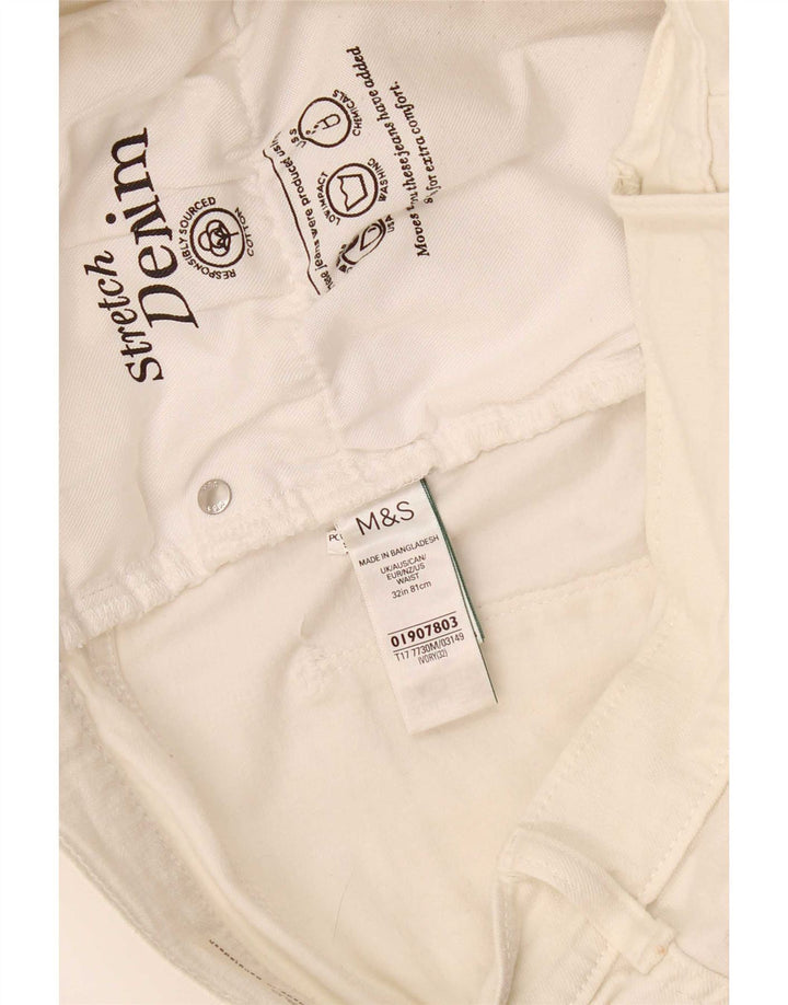 Marks & Spencer Short en jean W32 pour homme en coton blanc moyen