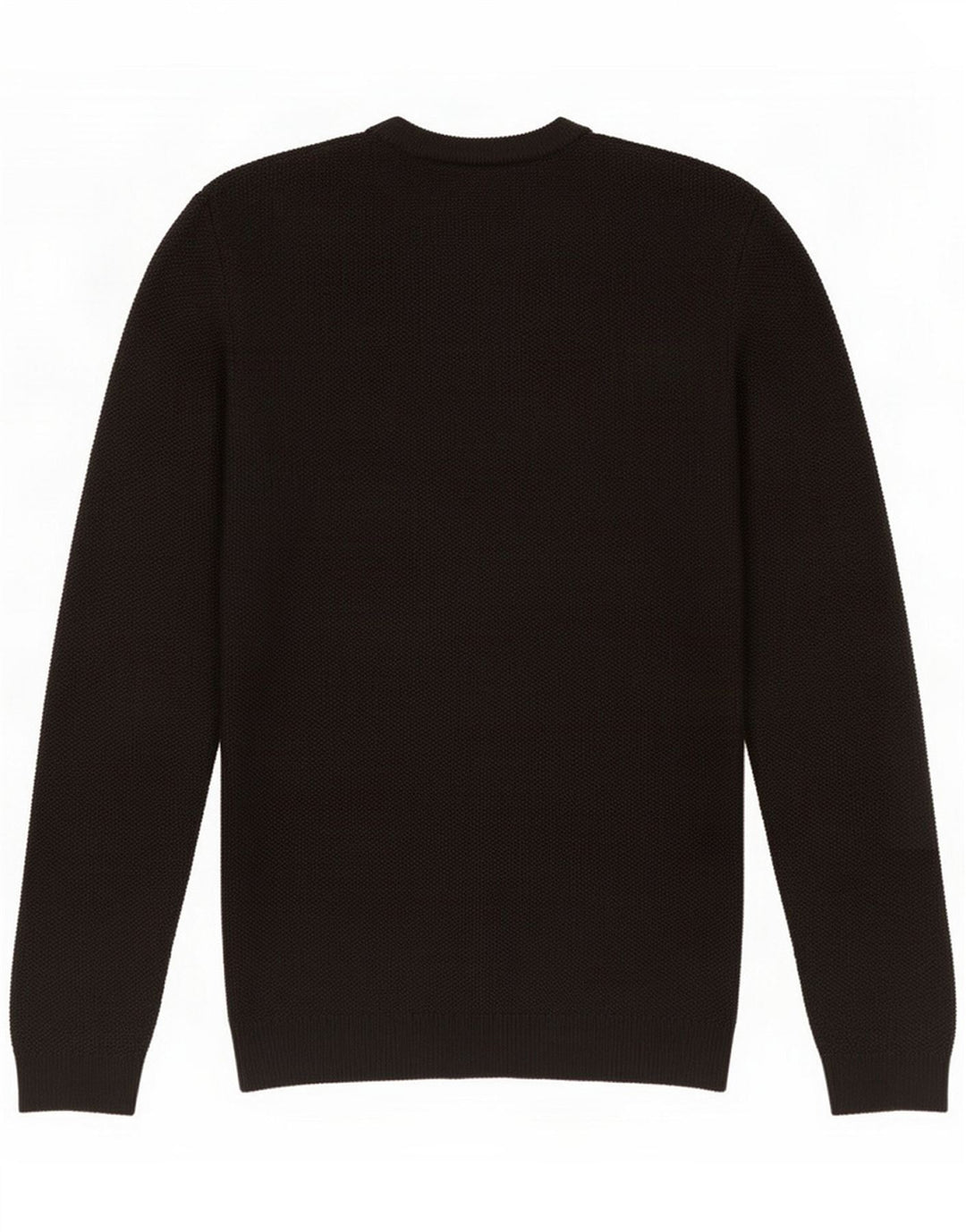 Reiss Pull à col rond pour homme en laine noire moyenne