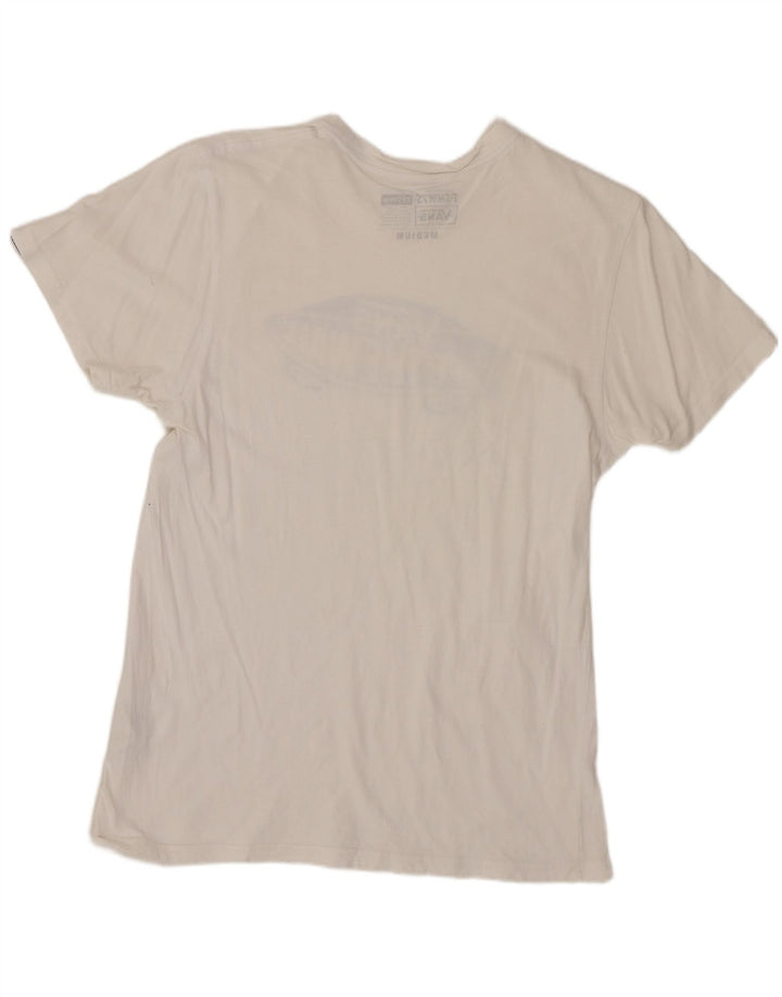 VANS T-shirt graphique ajusté sur mesure pour homme en coton blanc moyen
