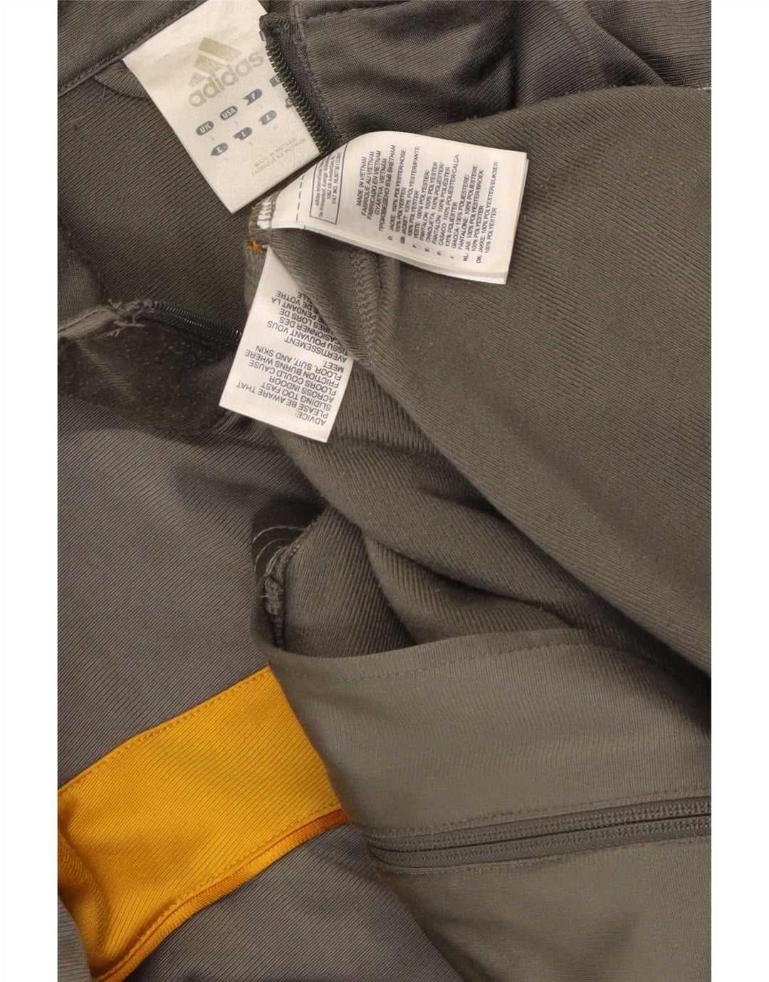 Adidas Veste de survêtement pour homme Petit Gris Colorblock Polyester