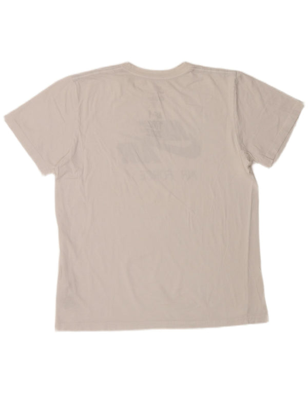 Nike T-shirt coupe slim pour homme en coton blanc XL