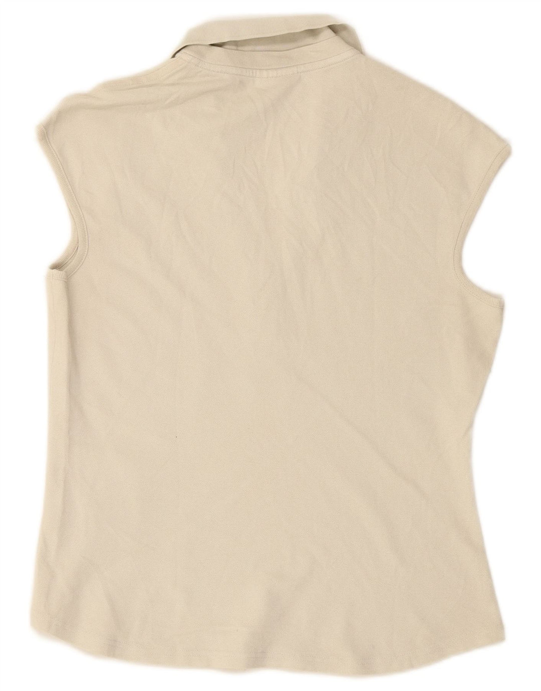 LACOSTE Polo sans manches femme taille 44 grand coton blanc