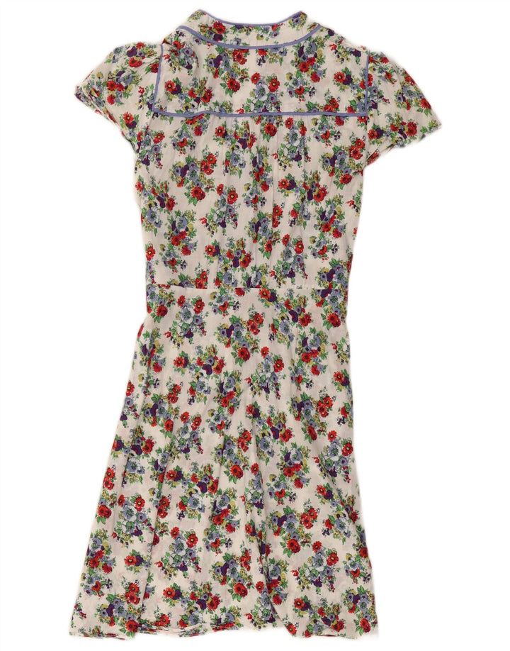 Oasis Robe trapèze pour femme UK 42 Medium Blanc Floral