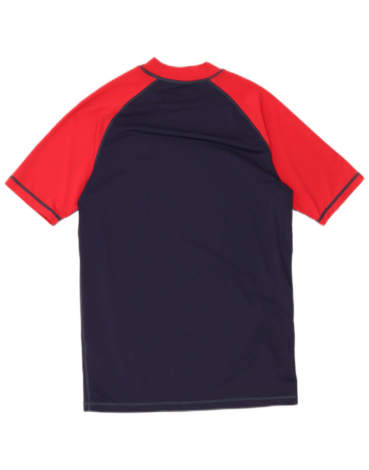 Mountain Warehouse T-shirt pour homme en nylon color block Bleu marine Taille S