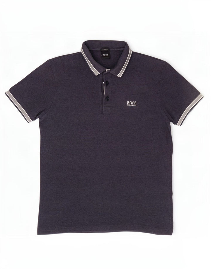 Hugo Boss Polo Regular Fit Bleu Marine Moyen Coton